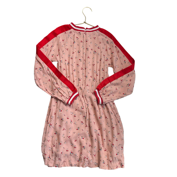 Boden Pink & Red Floral Dress - Size 8-9Y