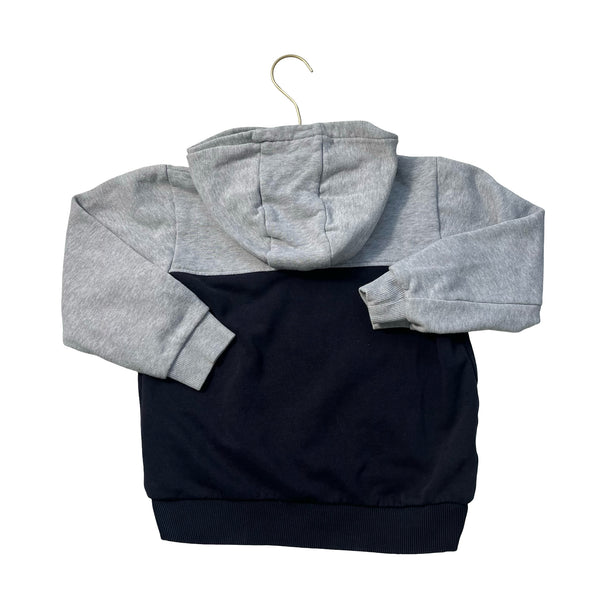 Lacoste Black & Gray Hooded Sweatshirt - Size 10Y