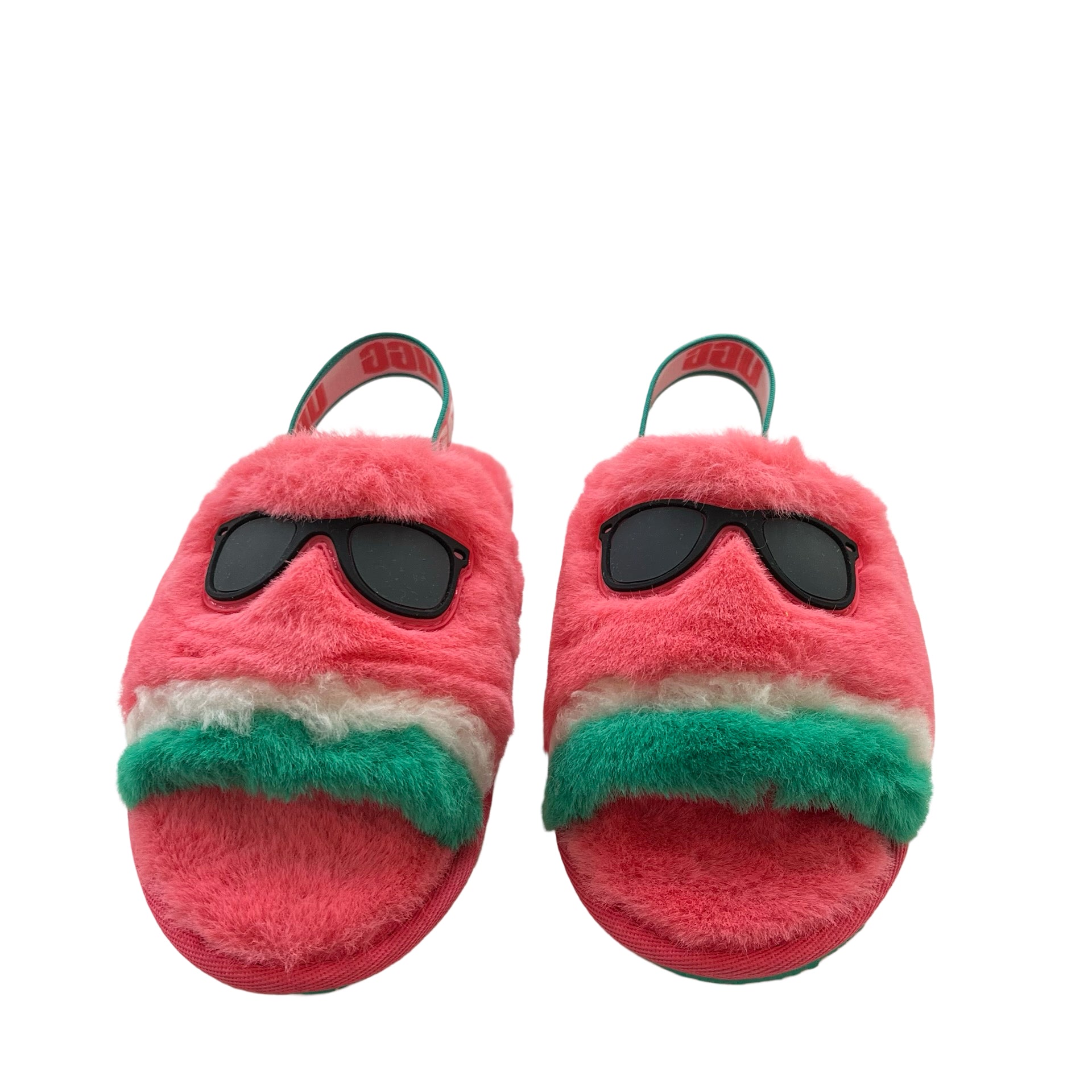 UGG Pink 'Fluff Yeah Watermelon Stuffie' Slide Slippers New in Box - Size 11