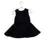 Sofi Black & Rainbow Stripe Trim Dress - Size 3T