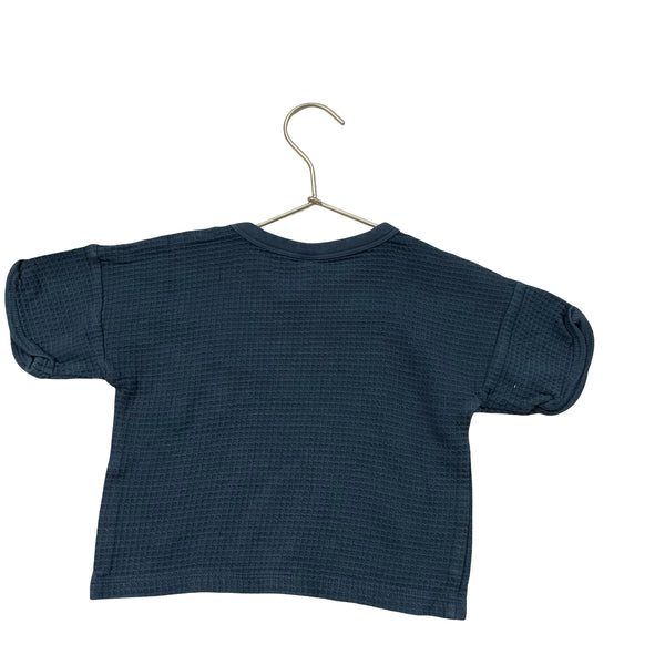Gerber Modern Moments Dark Teal Waffle Cropped Tee - Size 3T