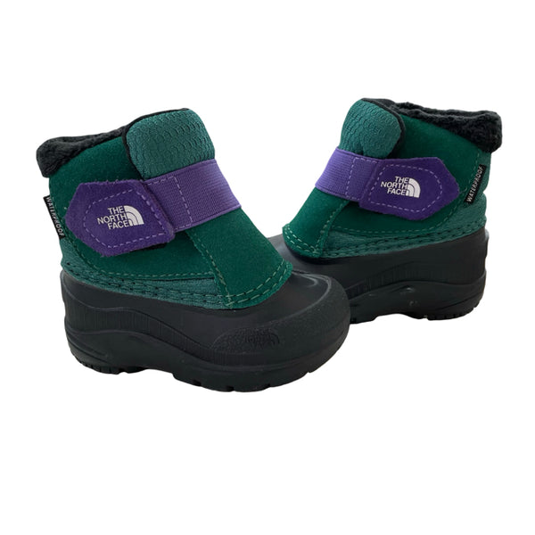 North Face Green, Purple & Black Winter Boots - Size 5