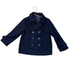 Janie and Jack Navy Wool-Blend Peacoat - Size 3-4