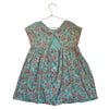 Louise Misha Aqua Blue Floral Dress - Size 5Y
