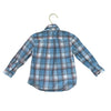 Ralph Lauren Light Blue, Ivory, Gray, Red Plaid Button Down Shirt - Size 18 Mo
