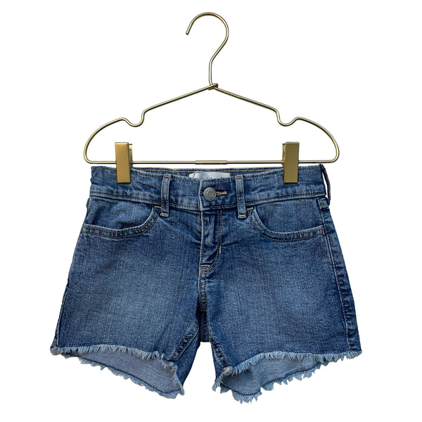 Abercrombie Kids Embroidered Denim 'Low Rise Midi' Jean Shorts - Size 7-8