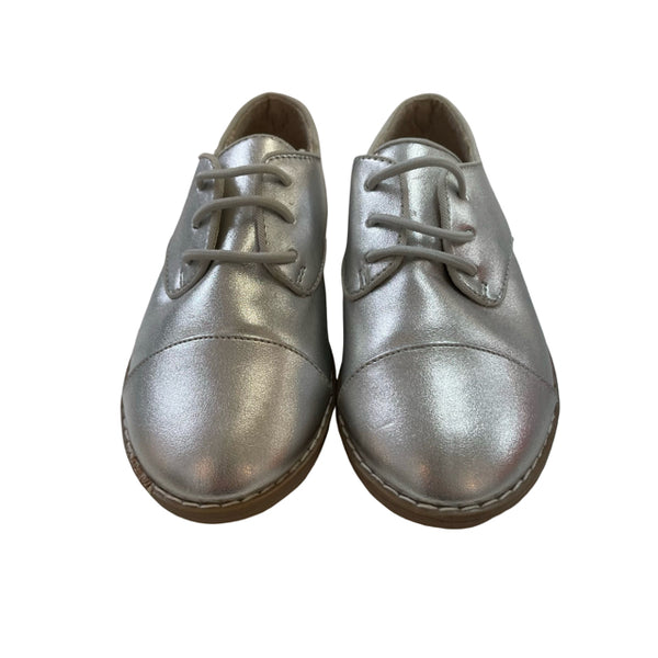 Gap Silver Metallic Slip-On Oxford Shoes - Size 9
