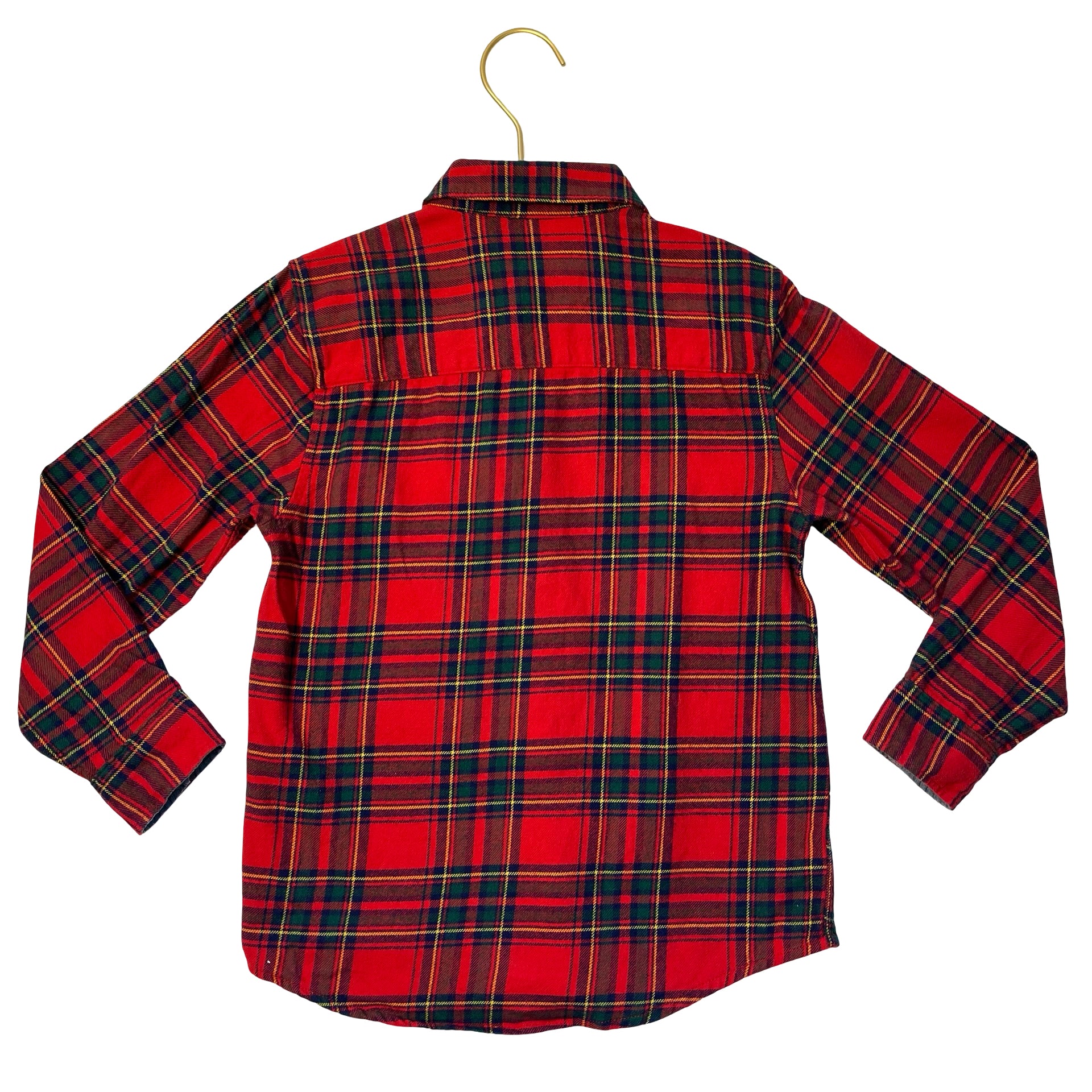 Next Red Plaid Flannel Button Down Shirt - Size 5-6