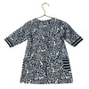 JoJo Maman Bebe Navy & Ivory Woodland Print Dress - Size 12-18 Mo