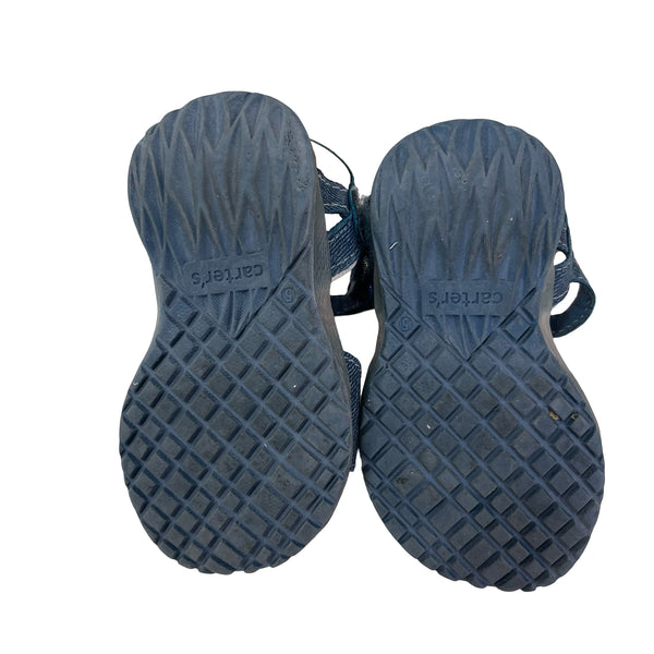 Carter's Denim Daisy Sandals - Size 5