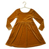 Old Navy Mustard Yellow Velour Dress - Size S 6-7