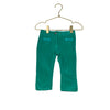 Jacadi Green Corduroy Bow Pants - Size 12 Mo