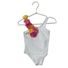 Janie and Jack x Serena Williams White Flower Shoulder Swim Suit - Size 2T