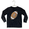 Three & Out Black Vintage Wash Football Graphic Shirt - Size 4