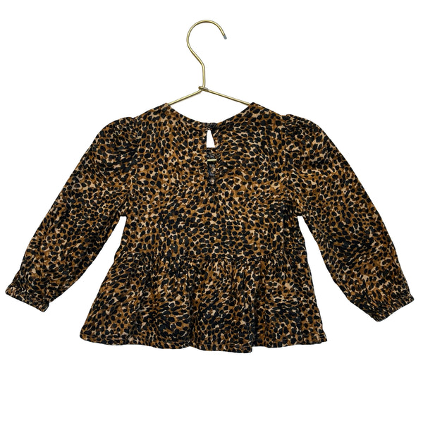 Old Navy Leopard Print Blouse - Size 18-24 Mo