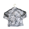 Adidas Gray & White Camouflage Athletic Track Jacket - Size 3T