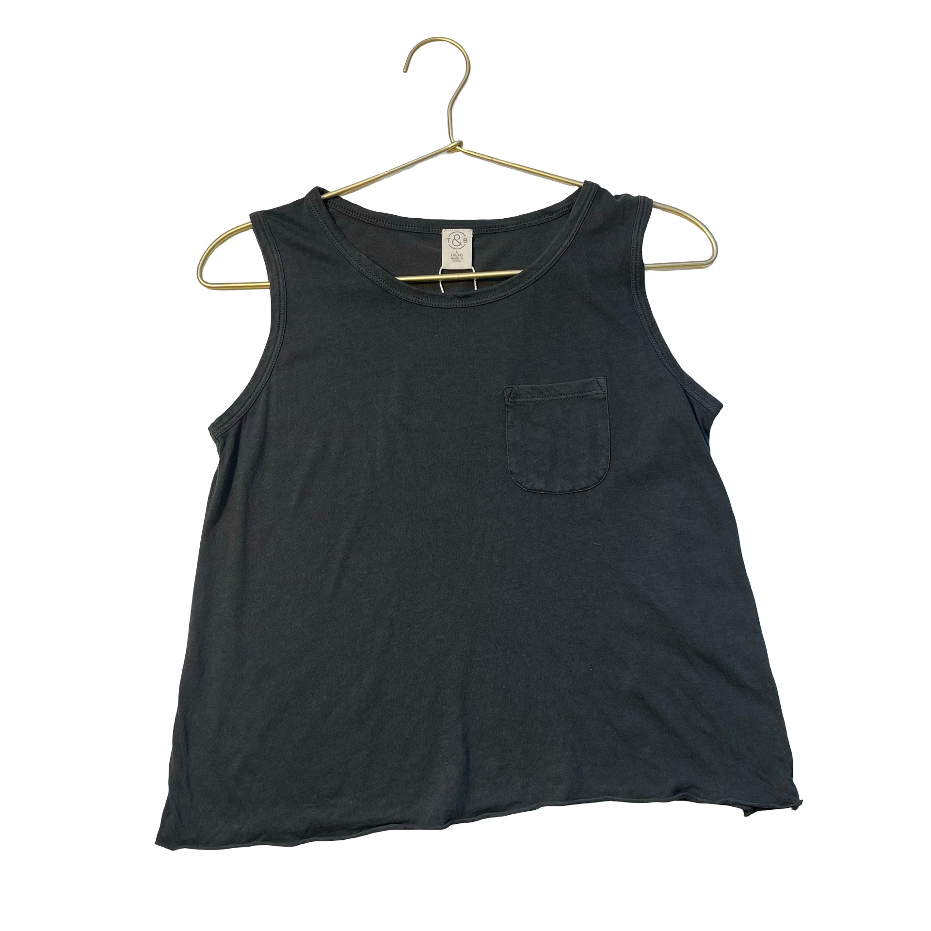 Treasure & Bond Dark Gray Tank Top - Size L 10-12
