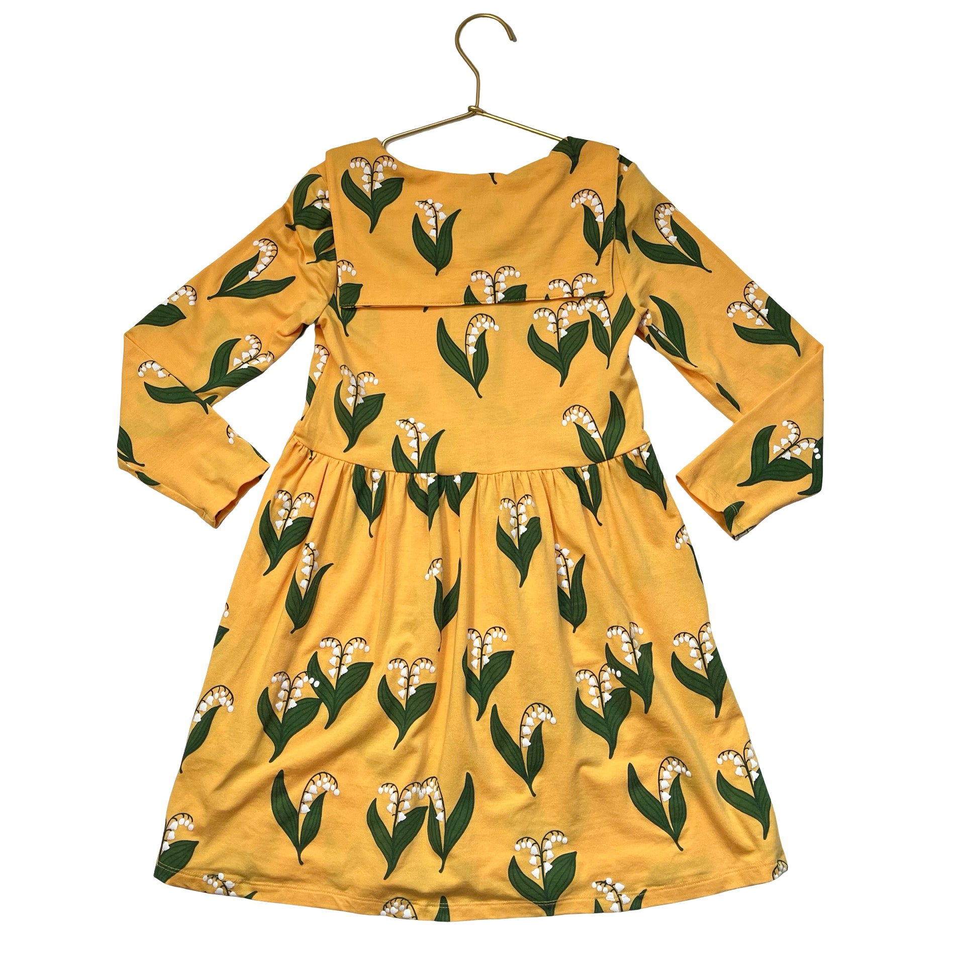 Mini Rodini Yellow Lily of The Valley Dress - Size 5-7Y