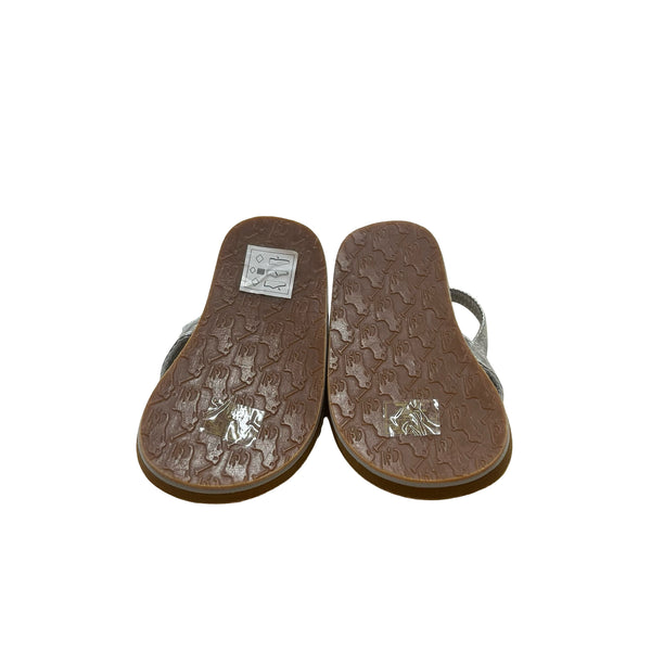 Polo Ralph Lauren Silver Flip Flop Sandals - Size 6