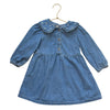 Cat & Jack Embroidered Collar Denim Dress - Size 3T