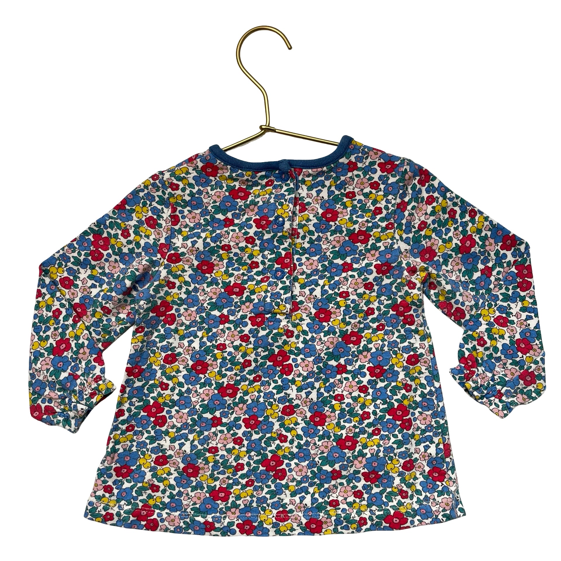 Baby Boden Floral & Bee Applique Tunic Top - Size 12-18 Mo