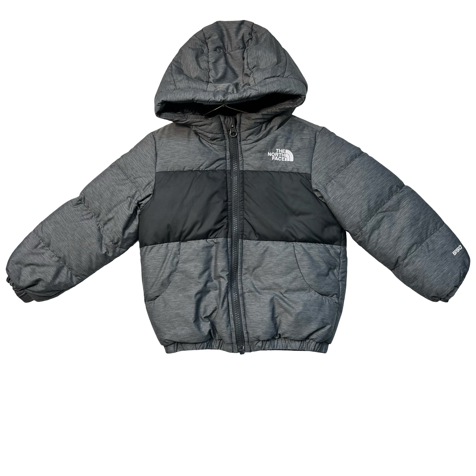 North Face Gray Hooded Winter Jacket - Size 3T