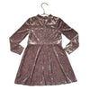 Cat & Jack Dusty Plum Crushed Velour Dress - Size 5T