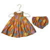 Stella McCartney Kids Peach & Pastel Shell Print Dress & Bloomers - Size 6 Mo