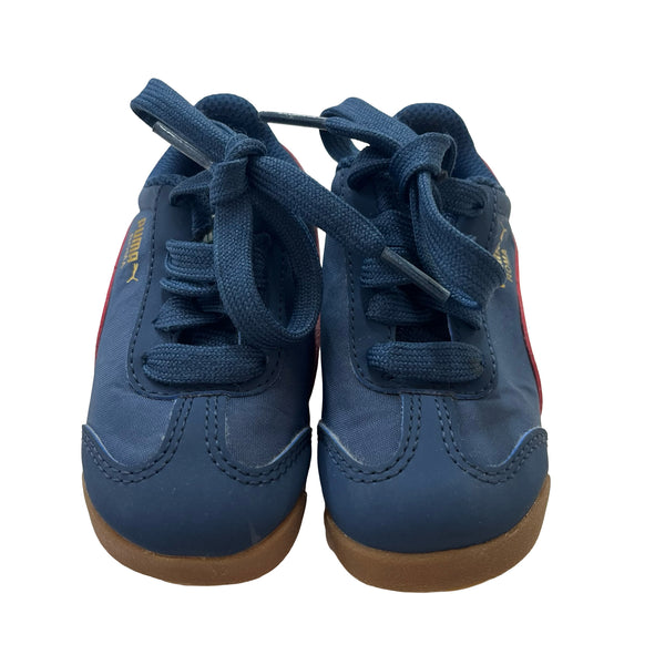 Puma Roma Navy & Orange Sneakers - Size 6C