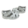 Stride Rite White Leather Closed-Toe Sandals - Size 4