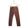 Boboli Multi-Color Floral Ribbed Velour Leggings - Size 4