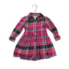 Ralph Lauren Pink & Multi-Color Plaid Flannel Shirt Dress - Size 24 Mo