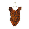 Cat & Jack Brown & Navy Leopard Print Swim Suit - Size 4T