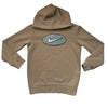 Nike Tan Logo Hooded Sweatshirt - Size 6
