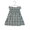 Pehr Ivory, Green, Gray Check Smocked Dress - Size 18-24 Mo