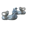Mini Melissa Silver Bow Sandals - Size 5