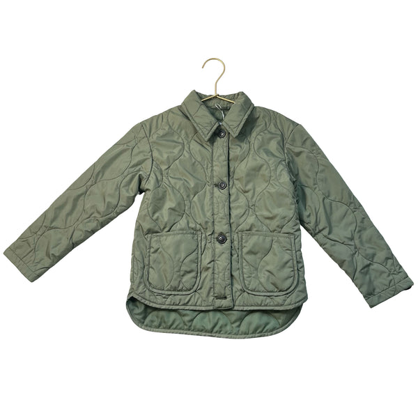 Old Navy Green Quilted Jacket - Size S 6-7
