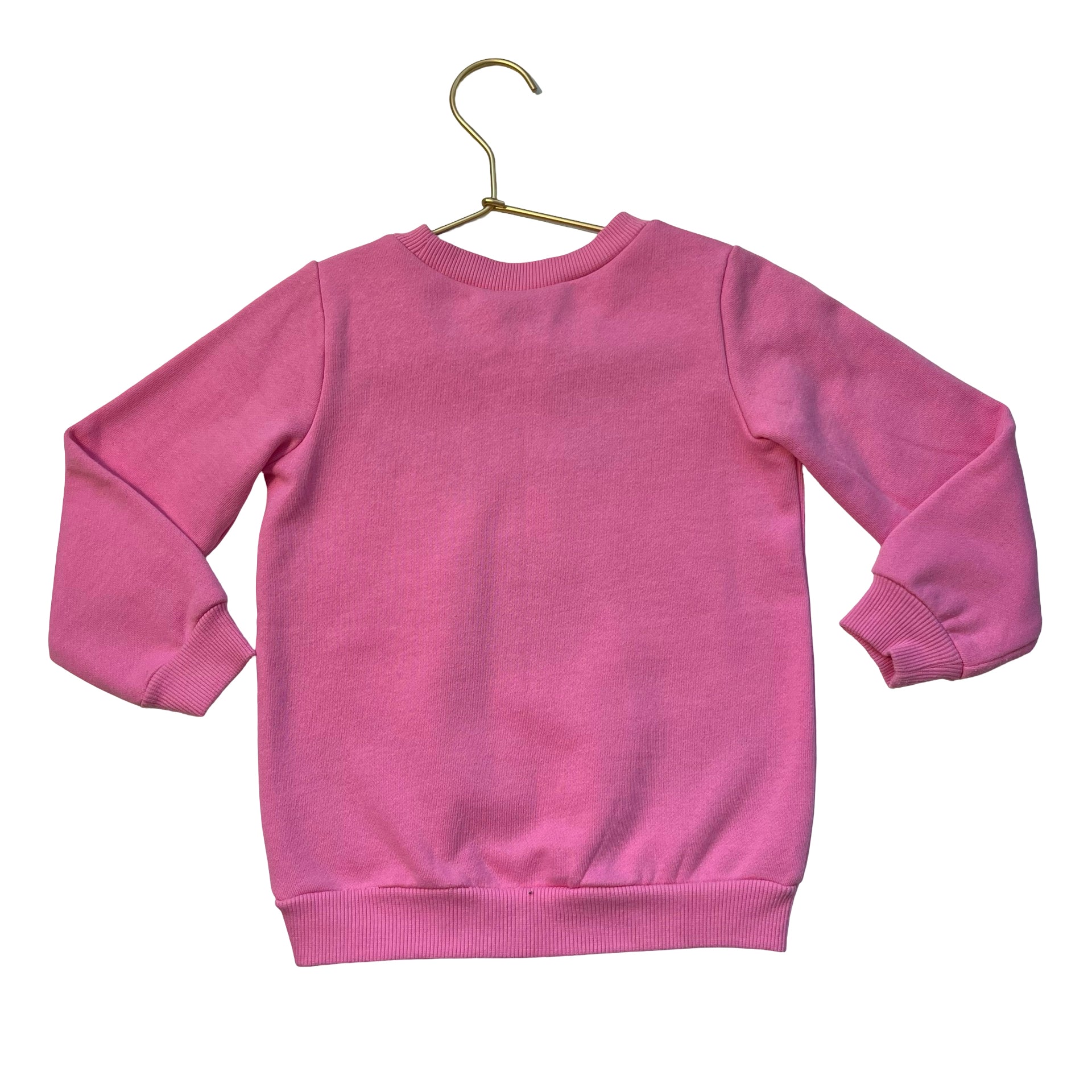 Mud Pie Pink Sequin Christmas Ornament Sweatshirt - Size M 2-3T