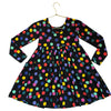 Hanna Andersson Black & Multi-Color Dot Dress - Size 8