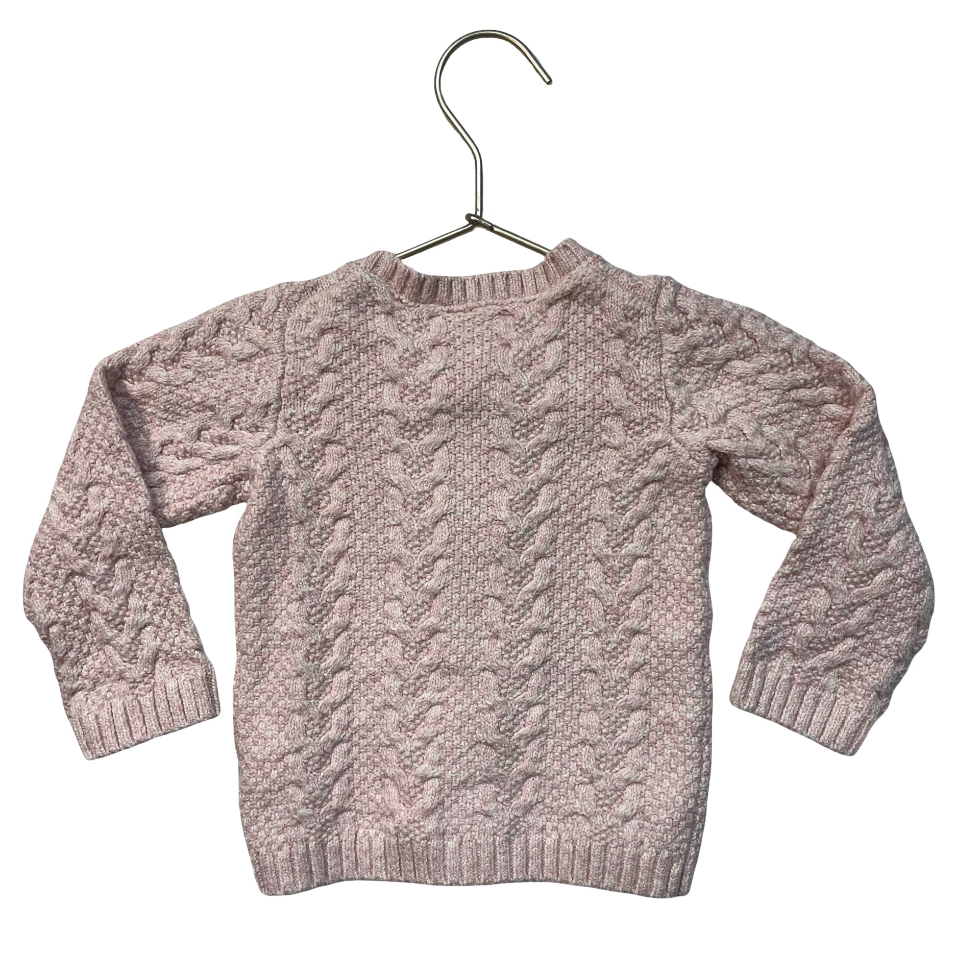 Janie and Jack Pink Cable-Knit Cardigan Sweater -  Size 12-18 Mo