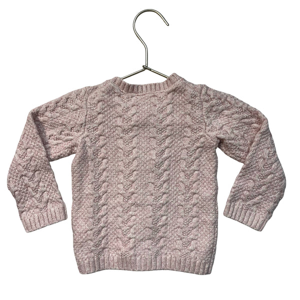 Janie and Jack Pink Cable-Knit Cardigan Sweater -  Size 12-18 Mo