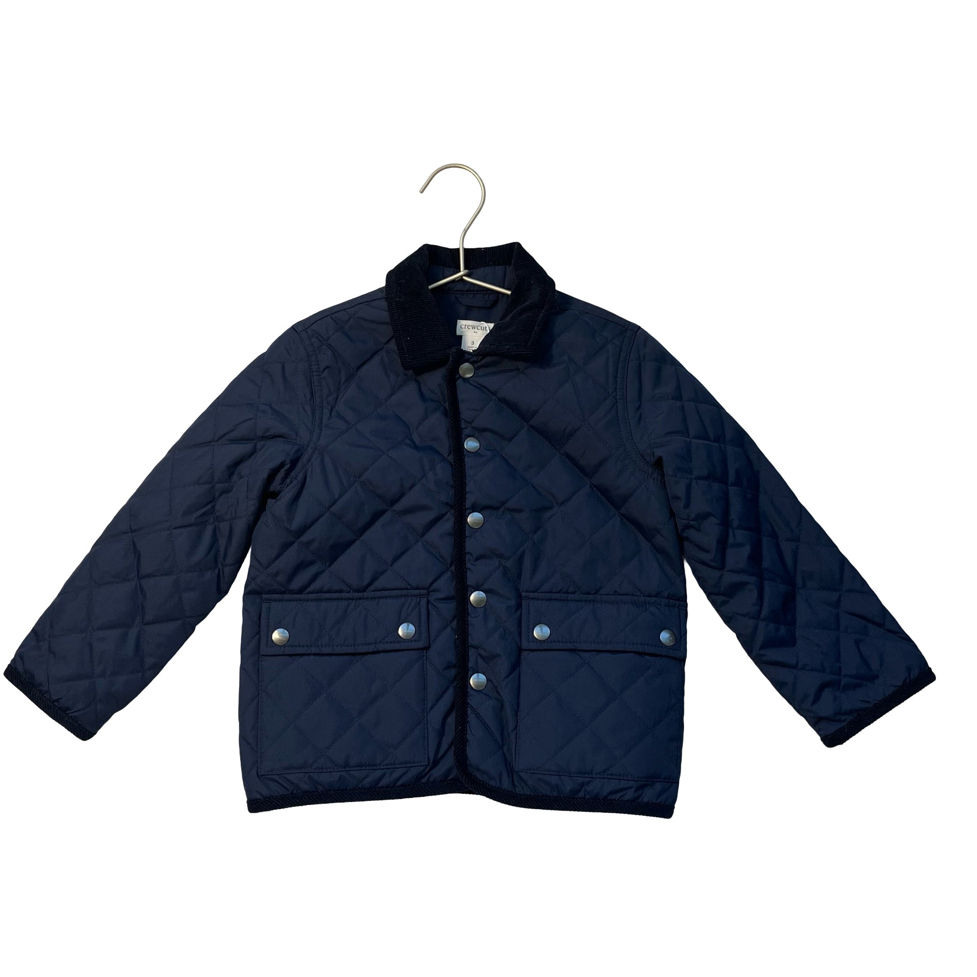 Crewcuts Navy Quilted Jacket - Size 3