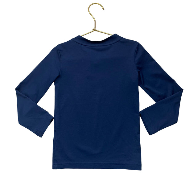 Adidas Navy V-Neck Athletic Shirt - Size 5-6