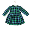 Primary Navy, Green, Blue Plaid Flannel Dress - Size 3