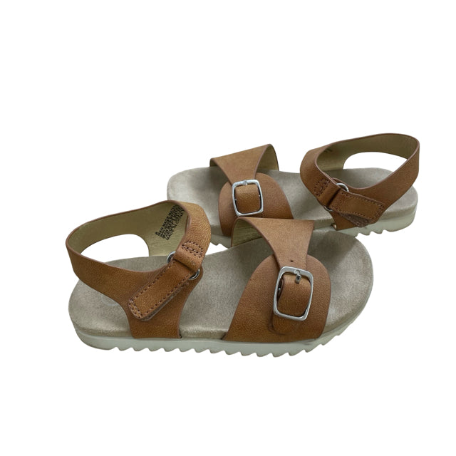 Cat & Jack Tan Faux Leather Sandals - Size 8