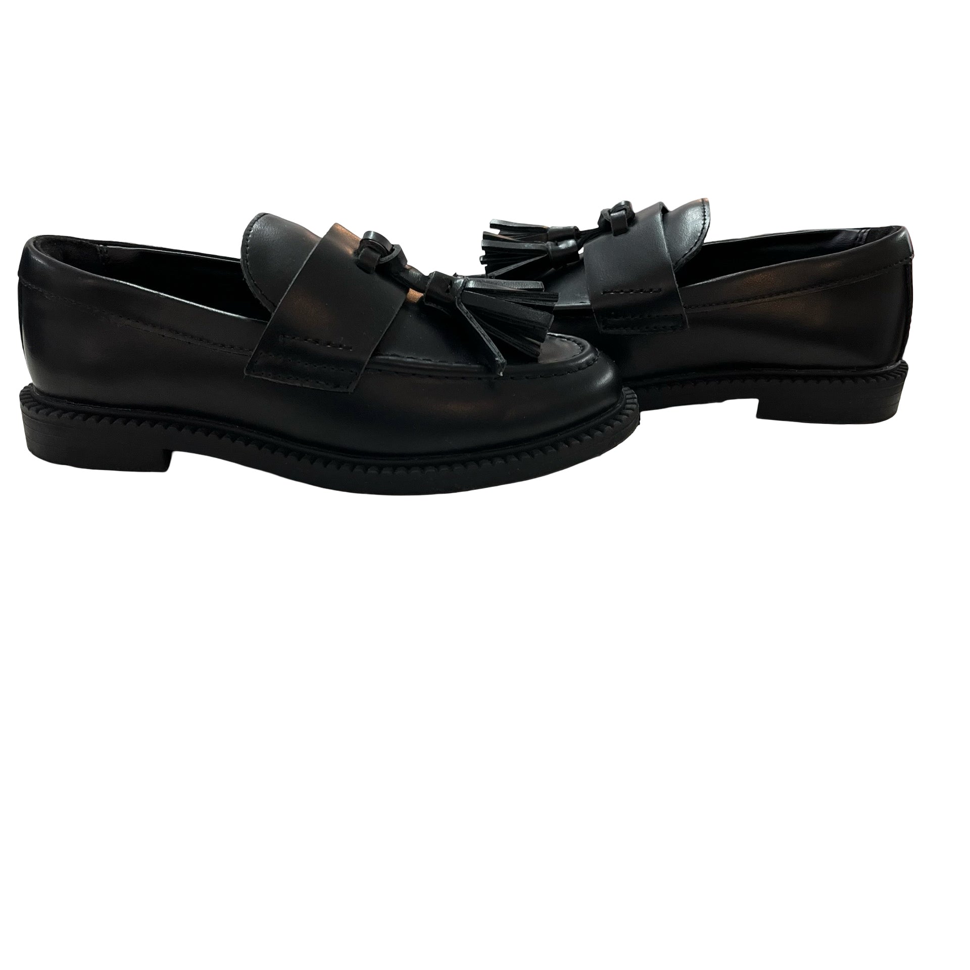 Zara Black Tassel Loafers - Size 29 (12)