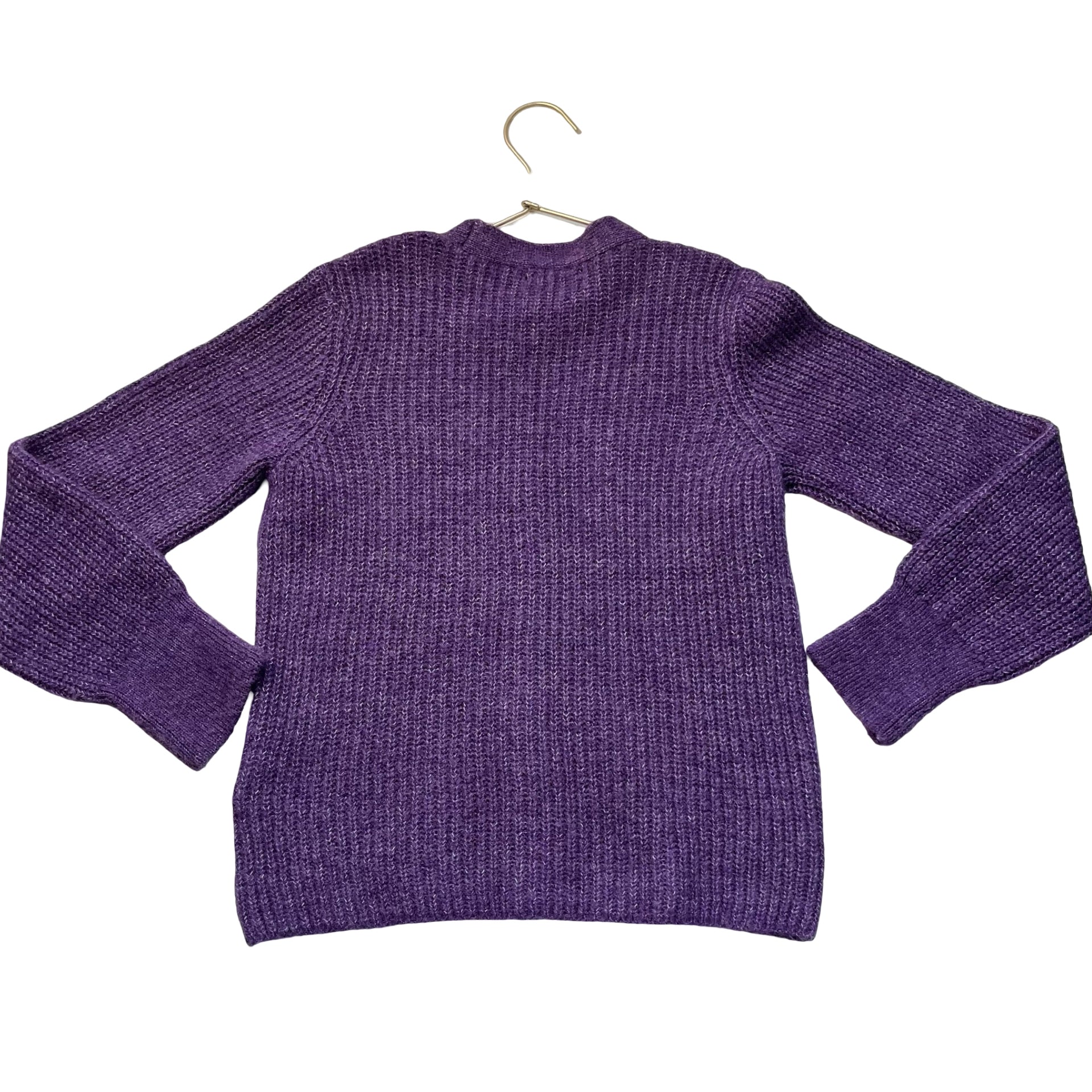 Only Purple V-Neck Cardigan Sweater - Size 9-10Y
