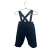 Janie and Jack Navy Corduroy Suspender Pants - Size 3-6 Mo