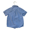 Janie and Jack Blue & White Check Button Down Shirt - Size 4