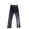 H&M Black Faux Leather Leggings - Size 7